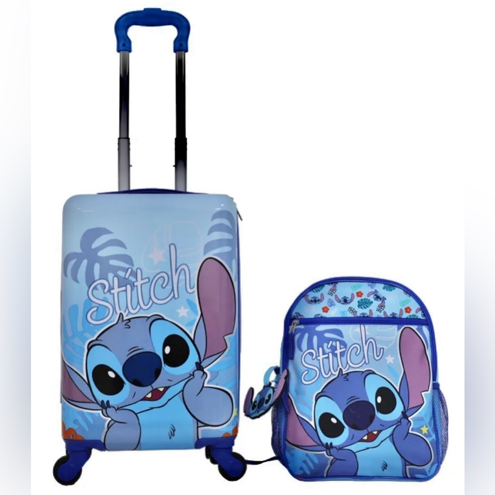 Stitch Kids Luggage and Backpack Set w/ 360 Degree (4) Spinner Wheels